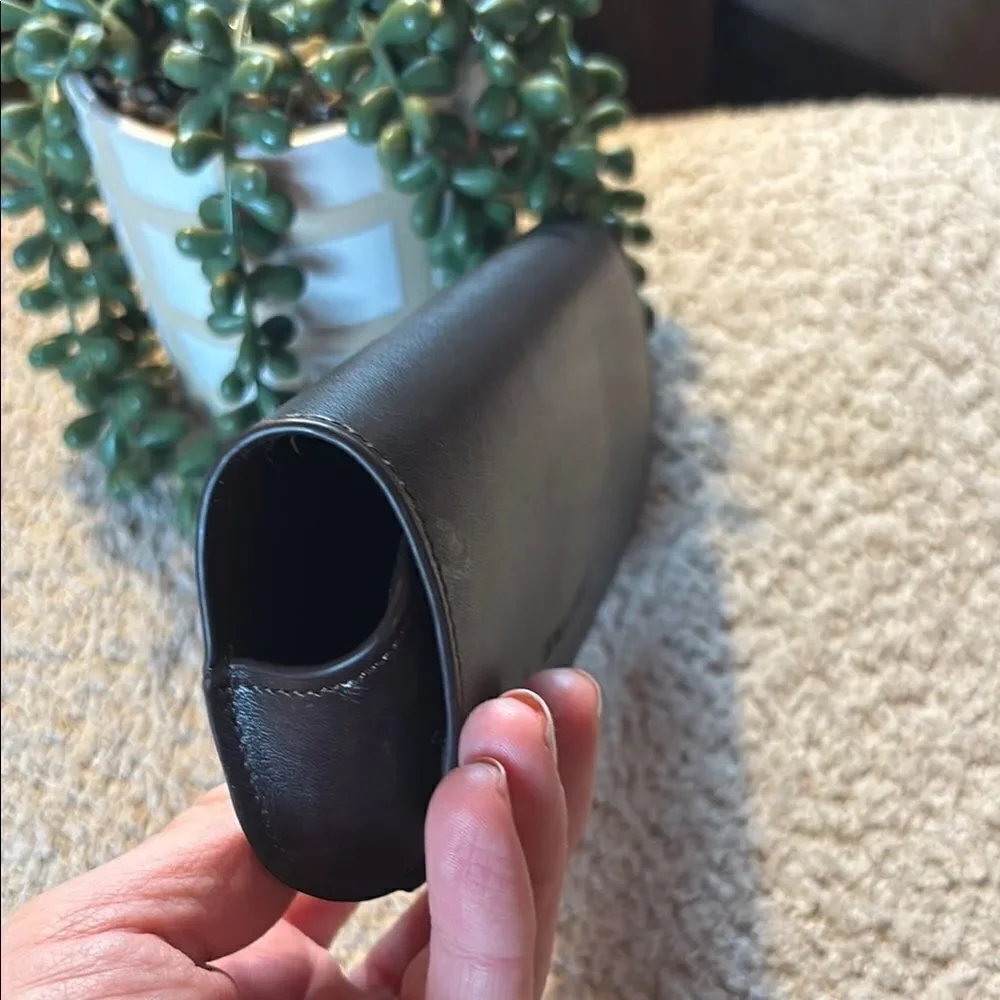 Giorgio Armani Brown/Black Leather Sunglass or eye glass Case